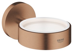 GROHE ESSENTIALS HOUDER VOOR GLAS ZEEPSCHAAL OF ZEEPDISPENSER BRUSHED WARM SUNSET 40369 DL1