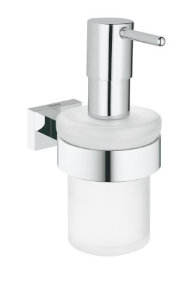 GROHE ESSENTIALS CUBE SET ZEEPDISPENSER MET HOUDER CHROOM 40756 001