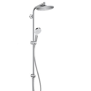 HANSGROHE CROMETTA S240 1-JET SHOWERPIPE RENO DOUCHEGARNITUUR MET HOOFDDOUCHE EN HANDDOUCHEGARNITUUR ECOSMART CHROOM 27270000