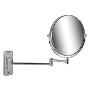 GEESA MIRROR SCHEERSPIEGEL 2 ARMEN, 5 MAAL VERGROTEND DIA 20 cm CHROOM 1076