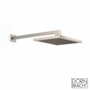 DORNBRACHT CL-1 - DEQUE - SUPERNOVA - SYMETRICS - MEM REGENDOUCHE 30 x 24 cm MET WANDBEVESTIGING SPRONG 45 cm PLATINA MAT 28765980-06