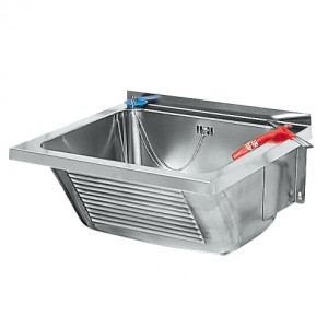 KWC SIRIUS MULTIFUNCTIONELE WASTROG WANDBEVESTIGING 47 x 43 cm INOX ZIJDEMAT 2000057085 / LTJ450