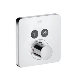 HANSGROHE AXOR SHOWERSELECT SOFT CUBE AFWERKSET VOOR INBOUW THERMOSTAAT MET 2 FUNCTIES CHROOM 36707000