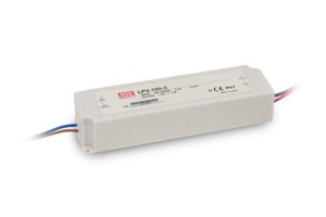 INTEGRATECH LED VOEDING 24 Volt DC 35 Watt IP67 MET 30 cm KABEL IN/OUT LPV35-24