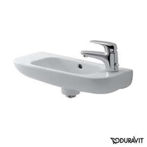 DURAVIT D-CODE HANDENWASSER 50 x 22 cm MET KRAANGAT RECHTS WIT 07065000082