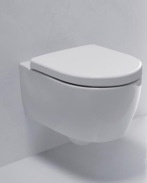 GEBERIT ICON XS RIMFREE WANDTOILET VERKORT DIEPSPOEL ZONDER SPOELRAND WIT MET KERATECT 204070600