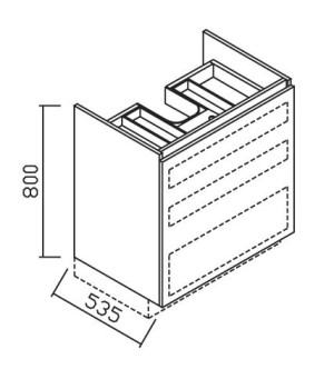 ALKE EXTRA BINNENLADE MET LADE-INDELING TYPE 1