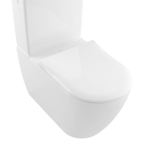 VILLEROY & BOCH SUBWAY 2.0 TOILETPOT VLOERMODEL BACK TO WALL MET DIRECT FLUSH ZONDER SPOELRAND PK WIT MET CERAMICPLUS 5617R0R1